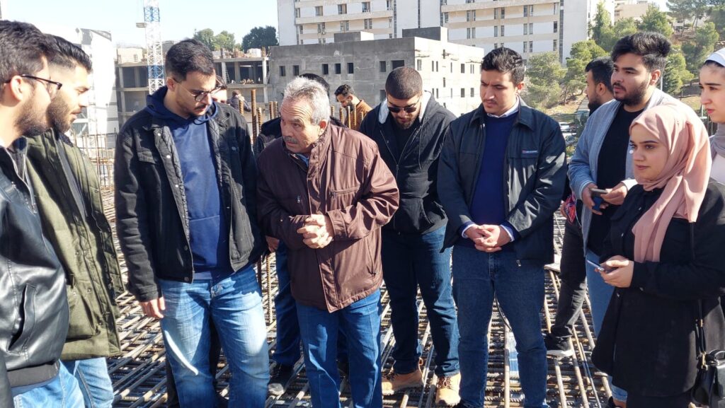 زيارة علمية لطلبة قسم الهندسة المدنية في جامعة جدارا