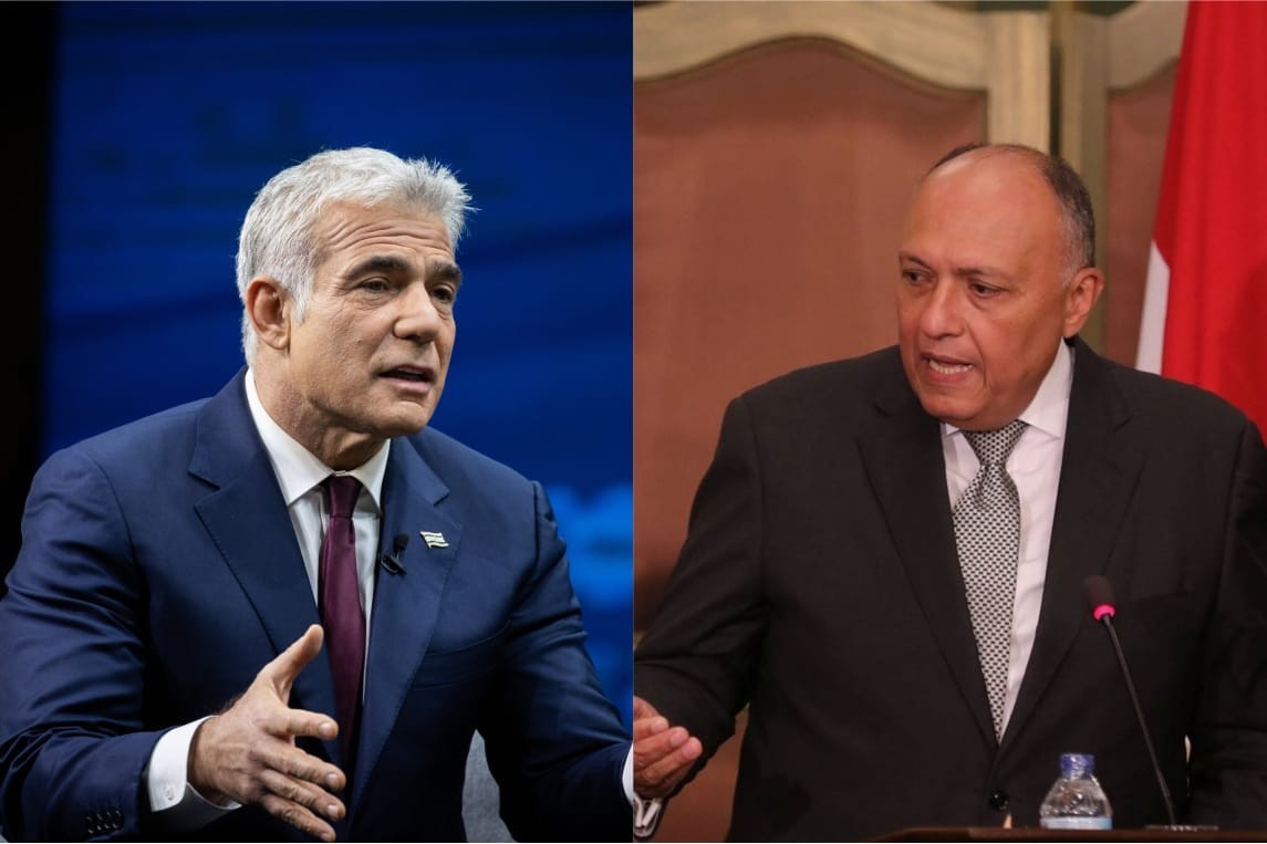 فحوى المكالمة الهاتفية بين وزير الخارجية المصري ونظيره الإسرائيلي