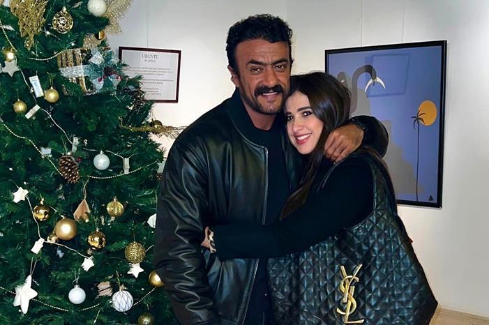 أحمد العوضي يهنئ ياسمين عبد العزيز بطريقة مميزة -صورة