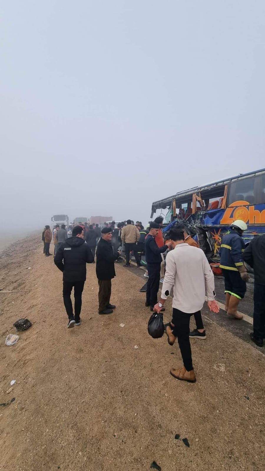 العراق : وفاة 7 أشخاص واصابة 30 أخرين في حادث سير مروع