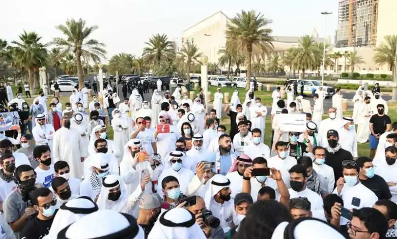 الكويت.. وقفة تضامنية مع الشعب الفلسطيني في ساحة الإرادة