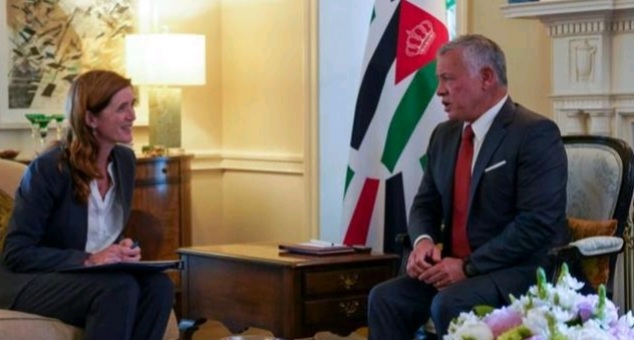 صورة حول : الملك يثمن دعم الولايات المتحدة للمشروعات التنموية في الأردن الملك يثمن دعم الولايات المتحدة للمشروعات التنموية في الأردن