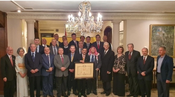 حفل منح الوسام للدكتور محمد معتوق أستاذ كلية الهندسة والتكنولوجيا في جامعة البلقاء التطبيقية