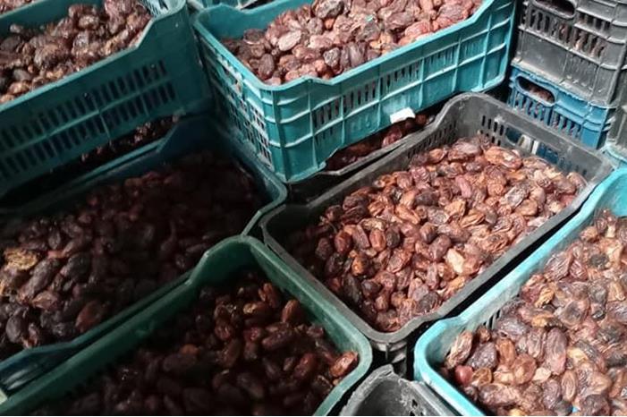 إتلاف كميات من التمور ودبس الرمان في الموقر