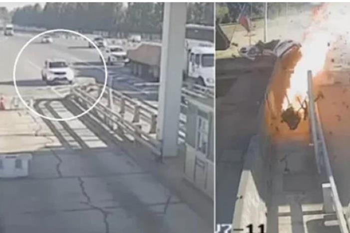 شاهد واحدا من أعنف الاصطدامات تفتت معه السيارة وتطايرت بالهواء في التشيلي