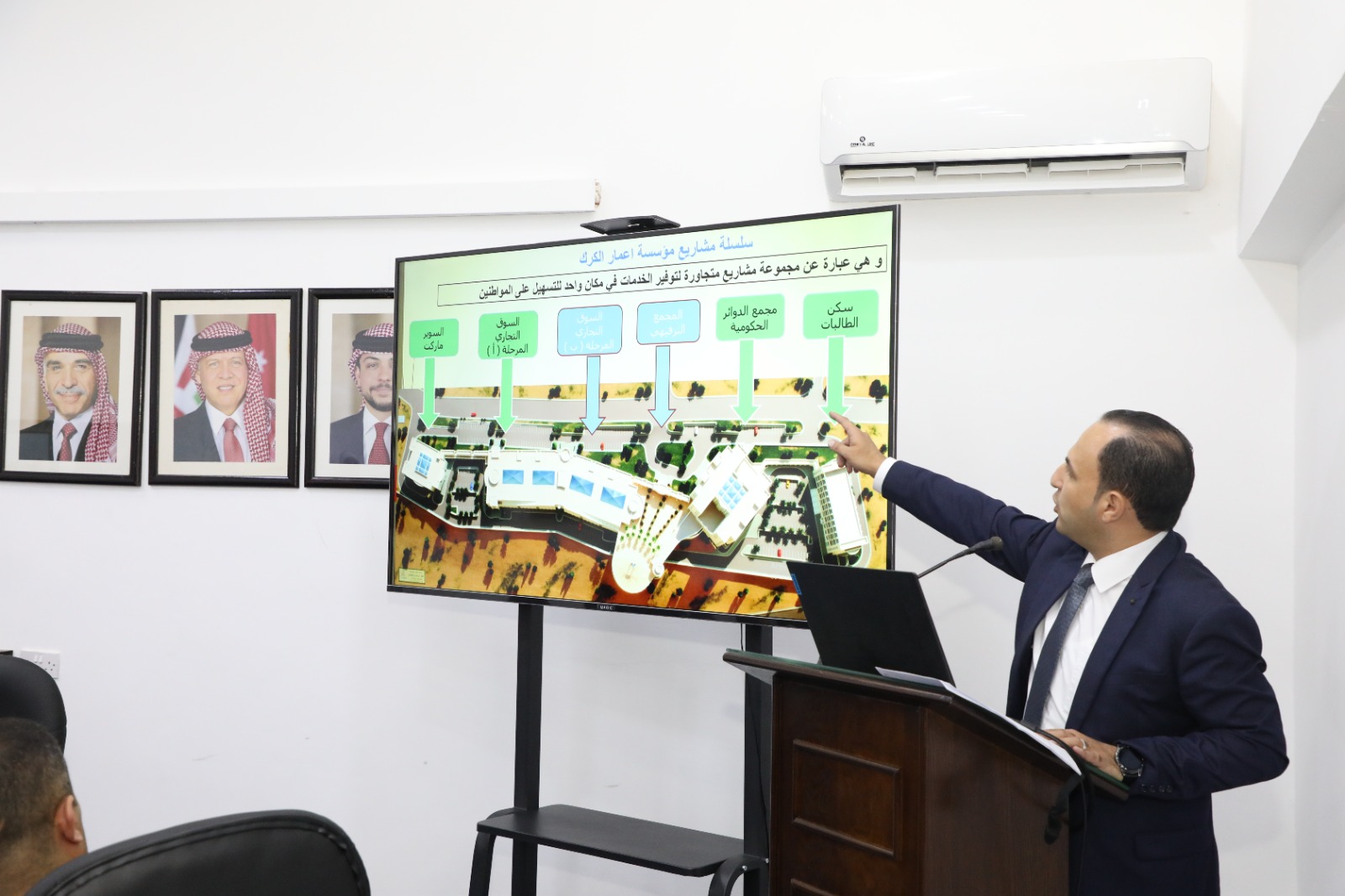 العيسوي يفتتح حديقة الهية ونادي المتقاعدين العسكريين في الكرك