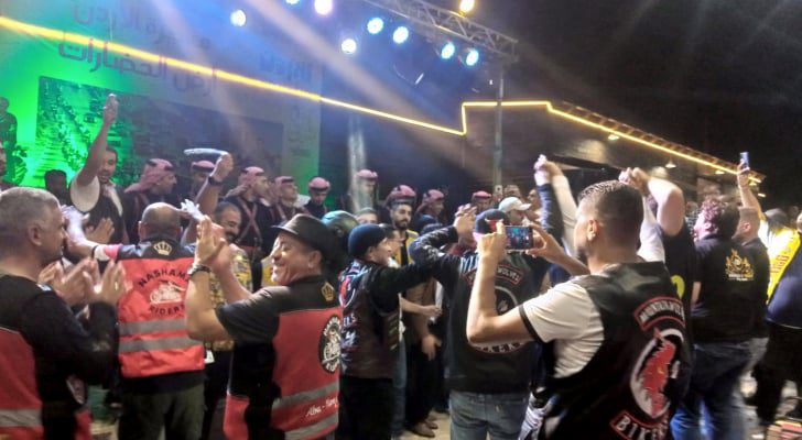 مسيرة بالدراجات النارية احتفالا بمئوية مدرسة السلط الثانوية