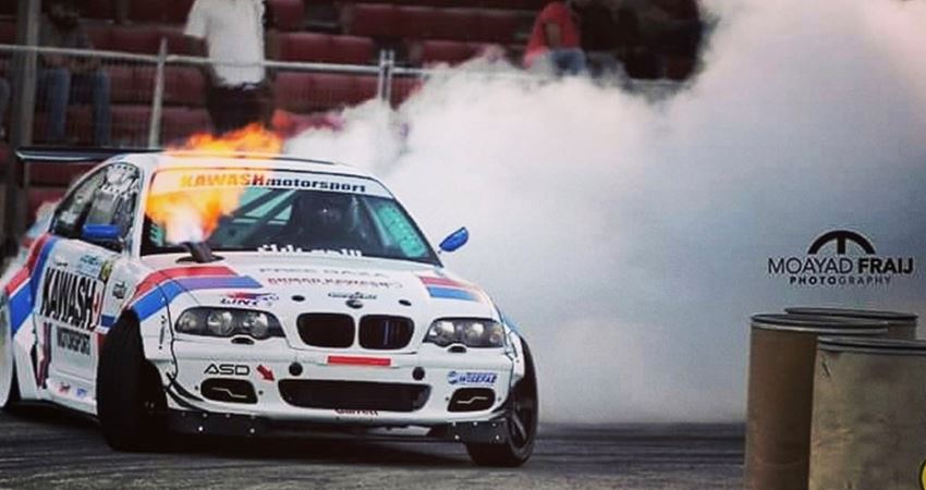 ٣٢ سائقا من الأردن ولبنان وفلسطين وسوريا يشاركون بسباق الدرفت