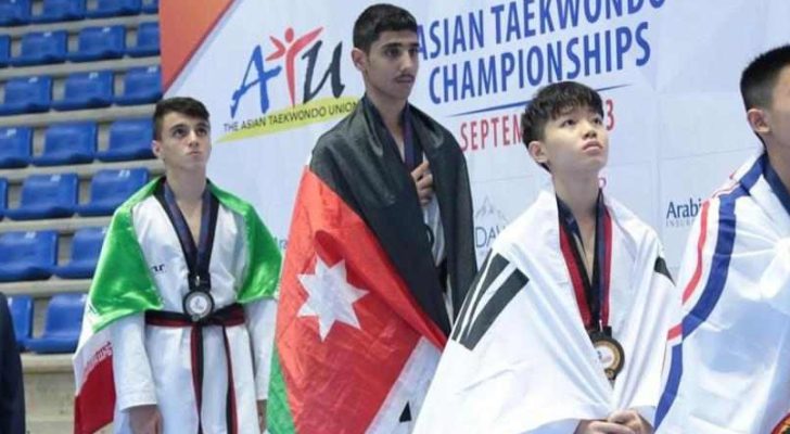فضية للسخني في ختام بطولة آسيا للأشبال والزهرات للتايكواندو