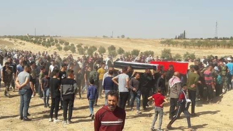 شاهدوا فيديو وصور .. تشييع ضحايا الهجوم على الكلية الحربية في حمص