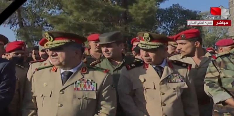 شاهدوا فيديو وصور .. تشييع ضحايا الهجوم على الكلية الحربية في حمص