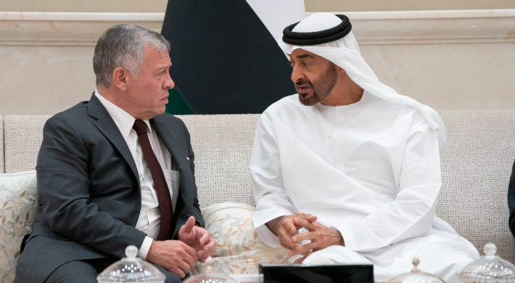 الملك يُعبر عن شكره وتقديره الكبيرين لدعم دولة الإمارات للأردن