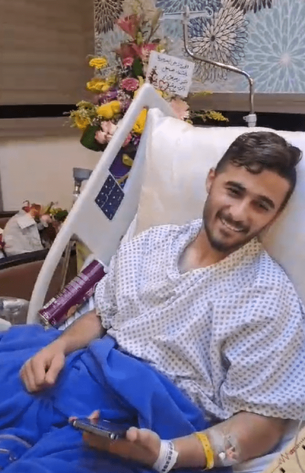 شاهد... ولي العهد يطمئن على صحة النجم أمين الشناينة عبر اتصال هاتفي