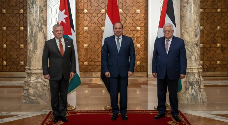 لقاء يجمع الملك والرئيسان المصري والفلسطيني في العقبة غدا