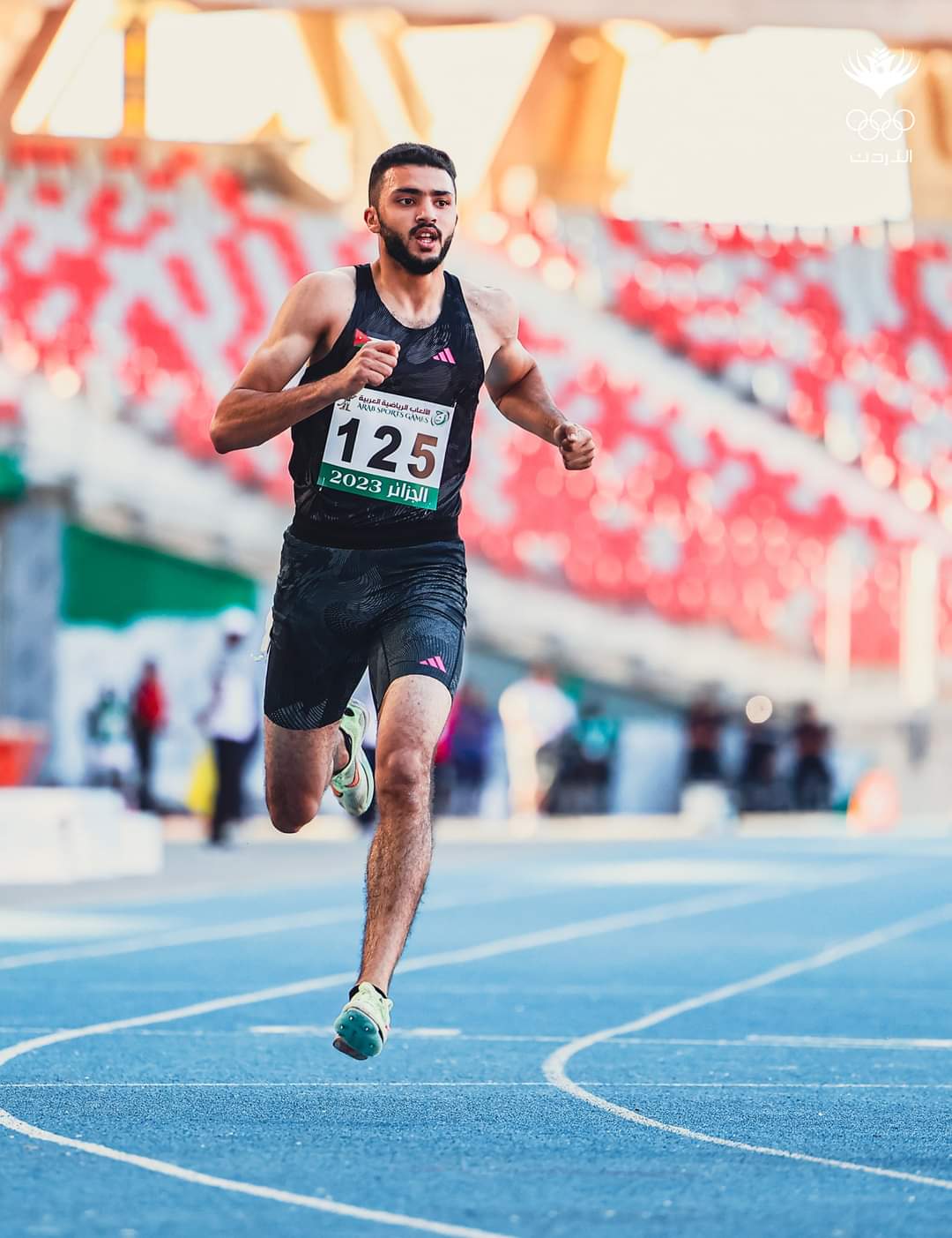 البطل الأردني ذياب يسجل رقماً قياسياً في سباق ٦٠ متراً صالات