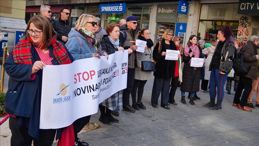 وقفات في البوسنة وكرواتيا لتأبين الصحفيين القتلى بغزة