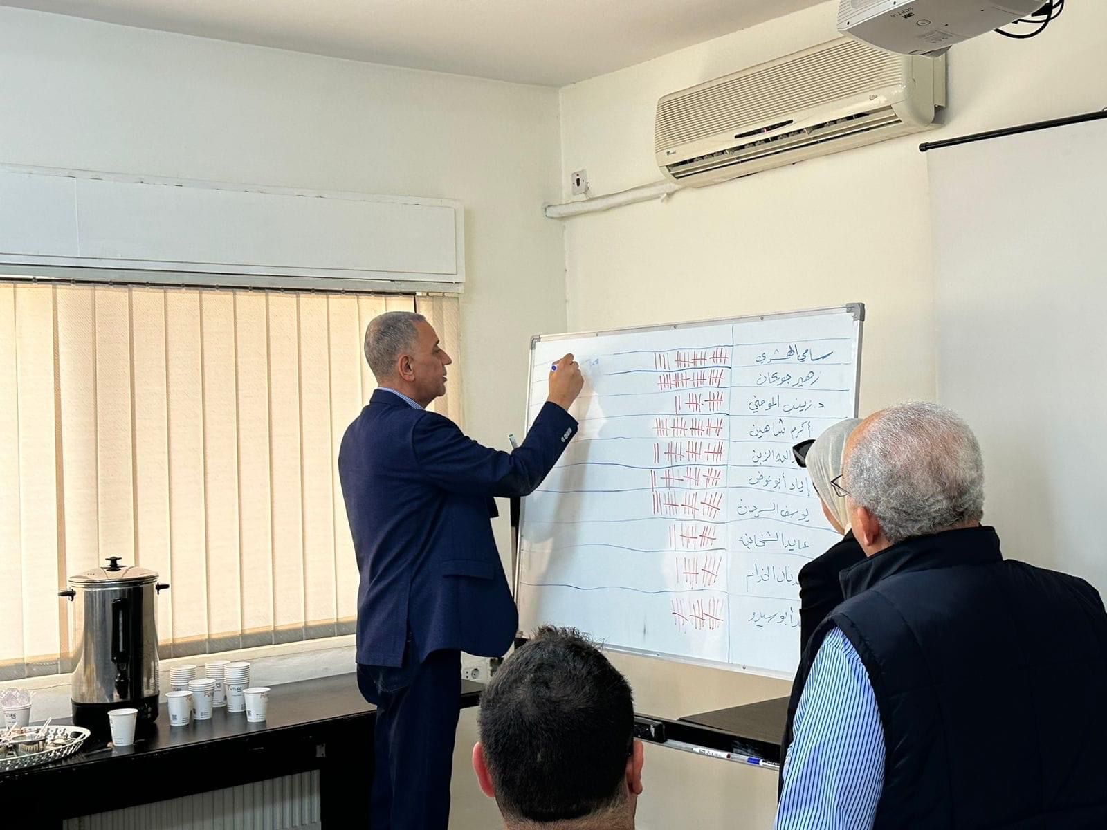 انتخاب اعضاء المجلس الثالث عشر للجمعية الاردنية لمصدري ومنتجي الخضار والفواكه