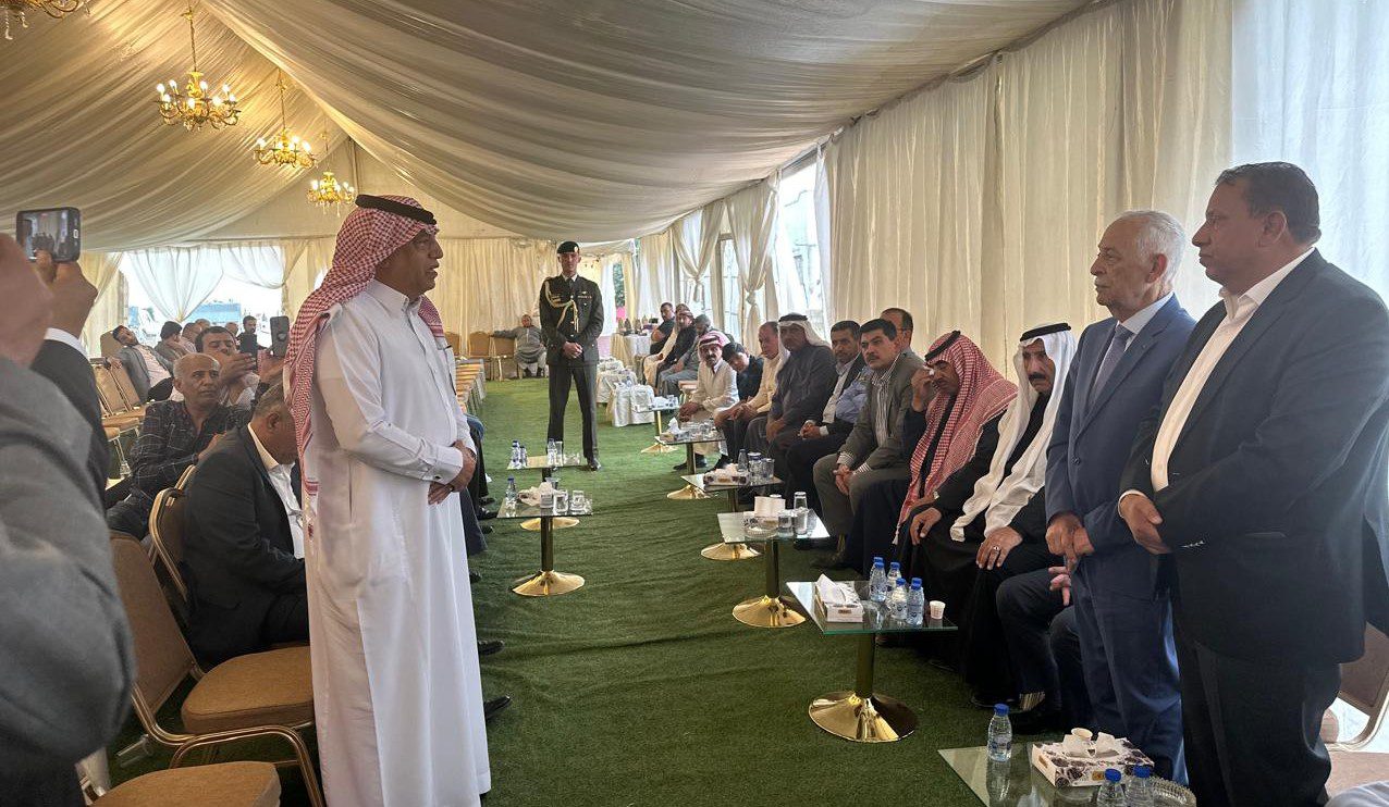 مندوبا عن الملك وولي العهد.. العيسوي يعزي قبيلة بني حميدة
