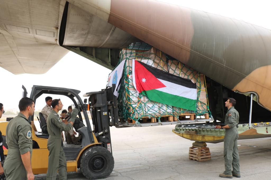 إرسال طائرة مساعدات طبية أردنية إلى غزة