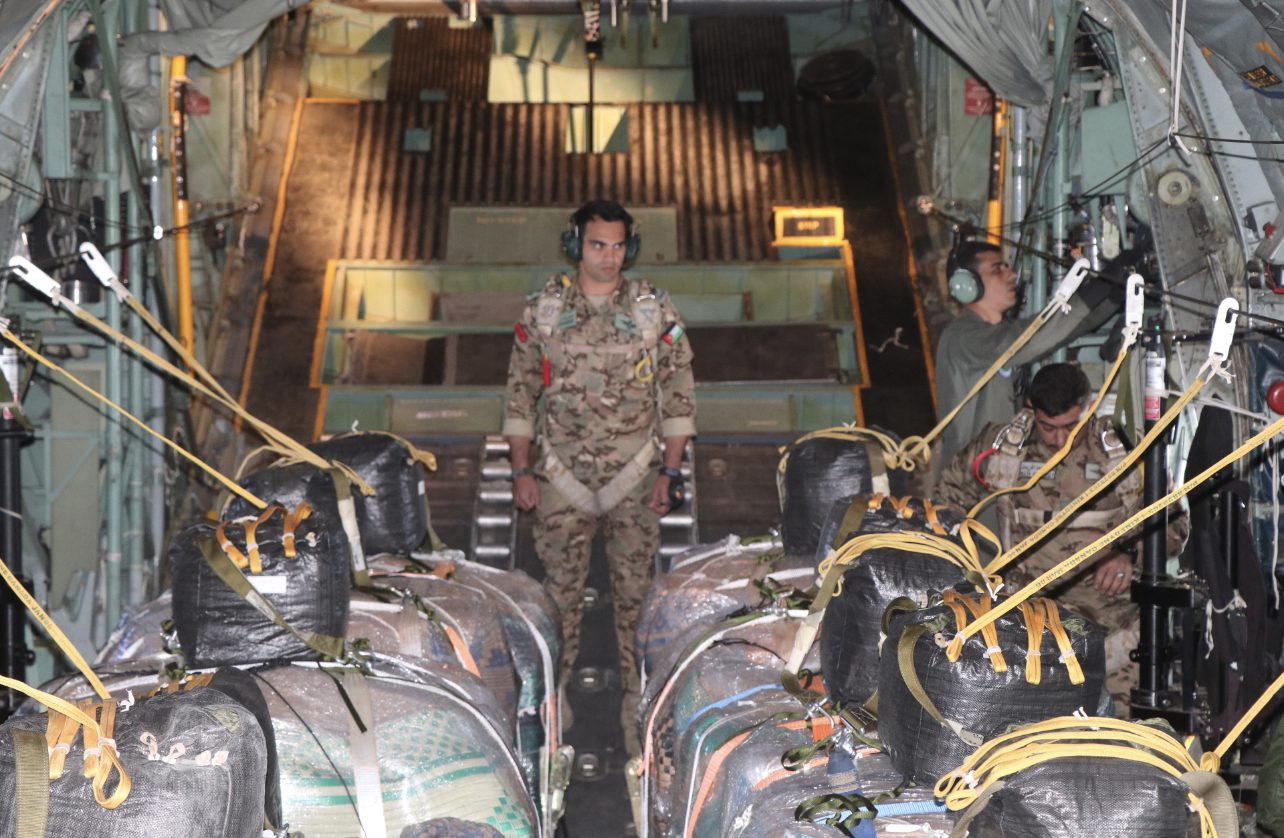 7 إنزالات جوية تنفذها القوات المسلحة الأردنية بمشاركة دولية على شمال قطاع غزة