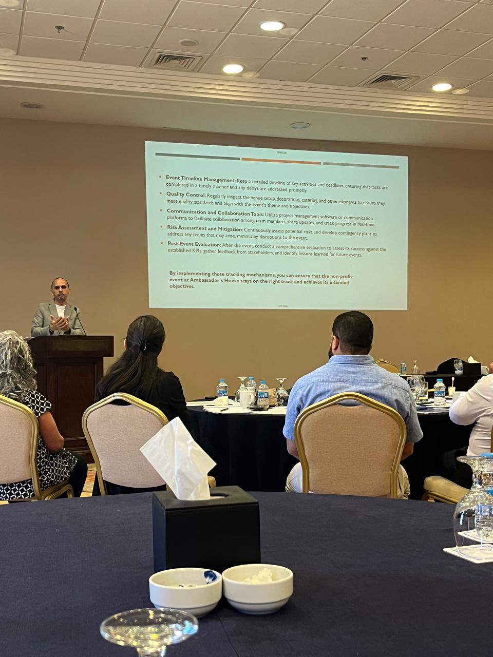 تنظم السفارة البريطانية ورشة عمل لطواقم العمل المختصة في مجال الضيافة