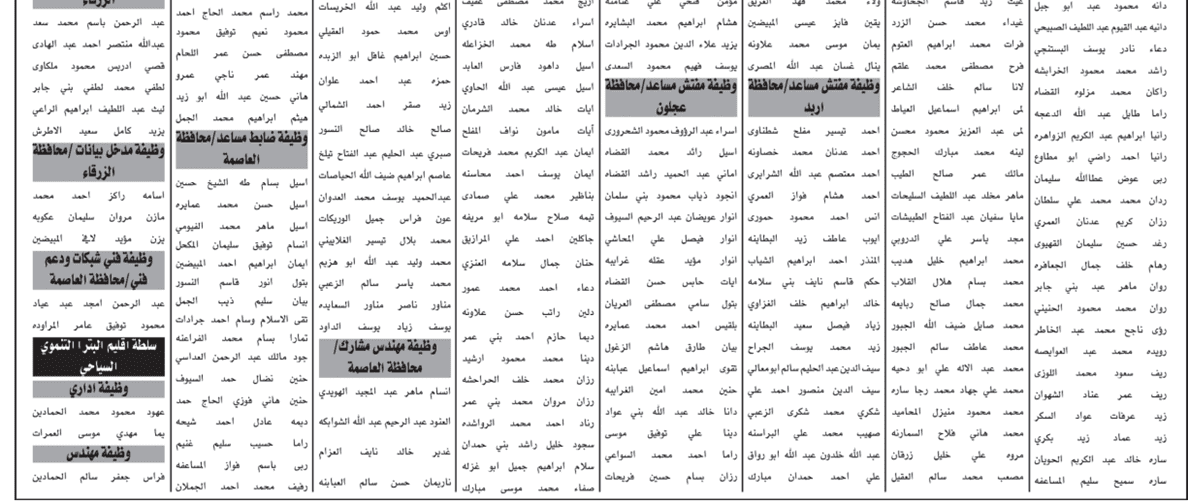 عاجل|مدعوون للتعيين ووظائف شاغرة