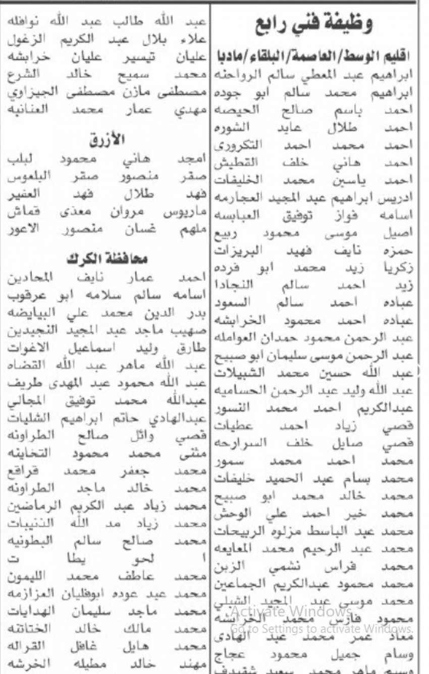 وظائف شاغرة ومدعوون للامتحان التنافسي (أسماء)