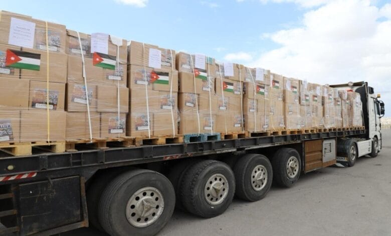 صورة حول : عاجل || قافلة مساعدات أردنية تصل إلى شمال غزة اليوم عاجل || قافلة مساعدات أردنية تصل إلى شمال غزة اليوم