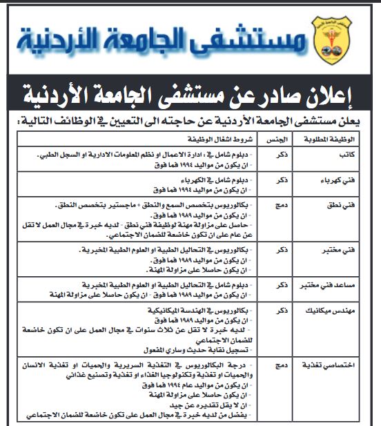 وظائف شاغرة لعدد من المرشحين للعمل (أسماء)