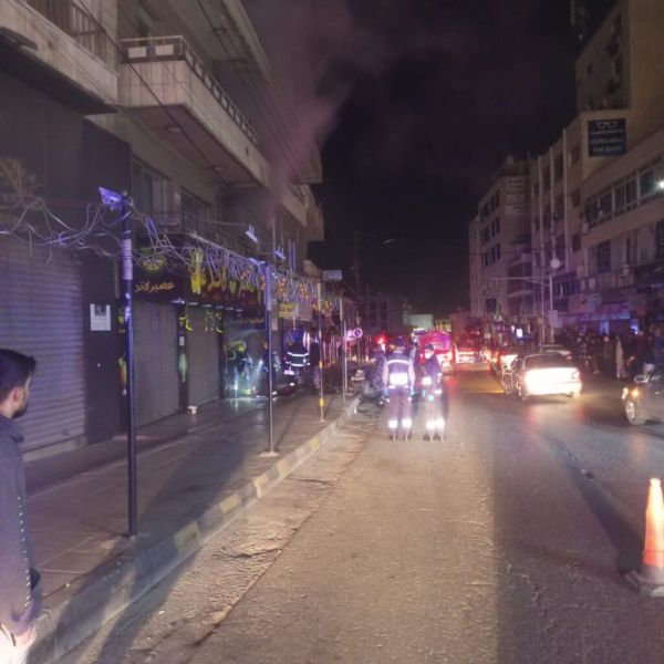 صورة حول : حريق ببناية في صويلح حريق ببناية في صويلح