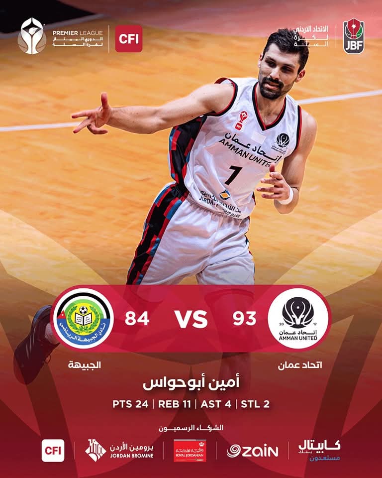 فوز اتحاد عمان على الجبيهة بدوري كرة السلة