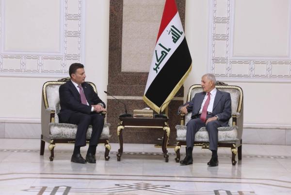 الرئيس العراقي يستقبل رئيس مجلس النواب