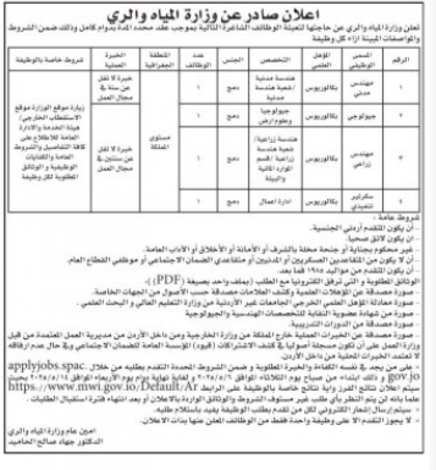 وظائف شاغرة ومدعوون لإجراء المقابلات الشخصية ( اسماء )