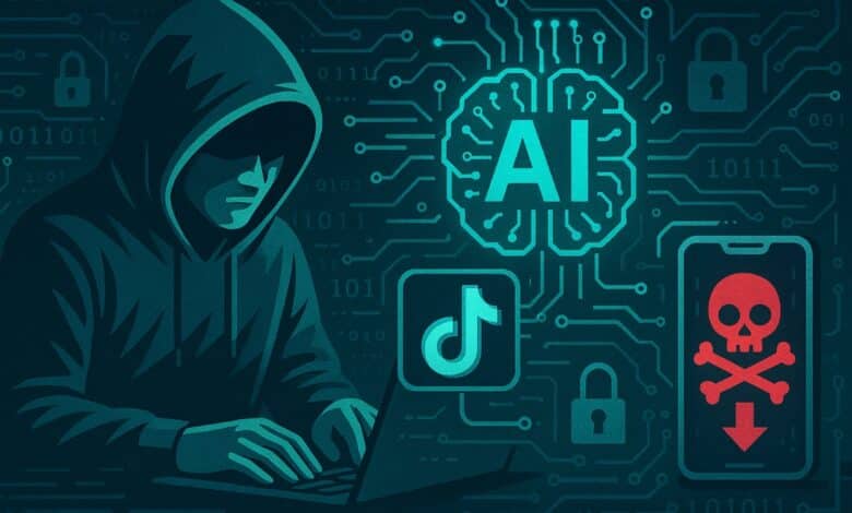 قراصنة يستخدمون الذكاء الاصطناعي لنشر برمجيات تجسس عبر منصة تيك توك