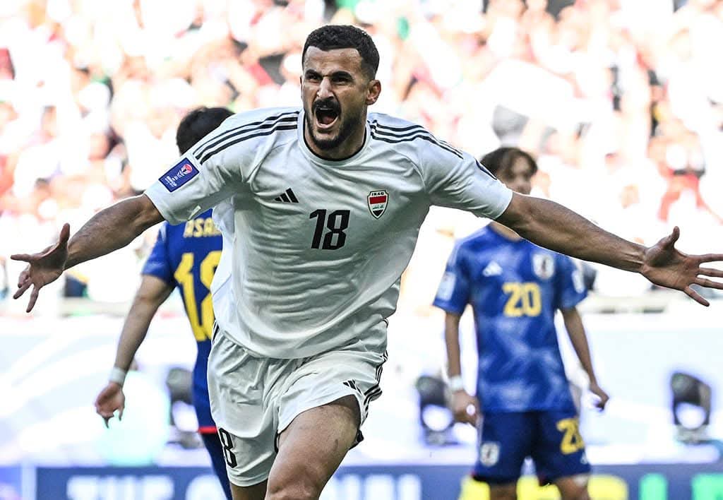 أسود الرافدين يتقدمون بهدف أول في شباك النشامى