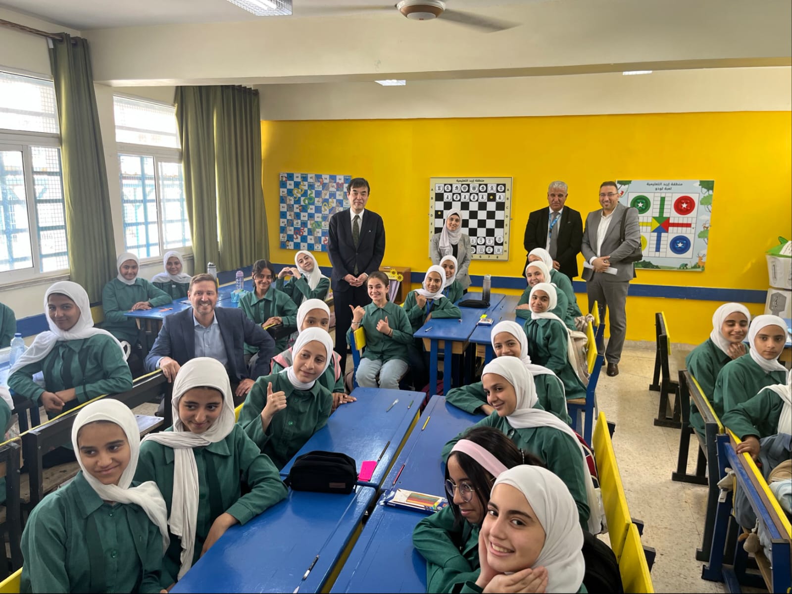 JAPAN’S AMBASSADOR VISITS Refugee Camps in Irbid and observes Japan-funded activities