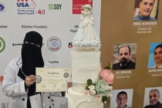 هاجر الداودية من الطفيلة تحصد المركز الثاني في مسابقة "كيكة الأعراس"