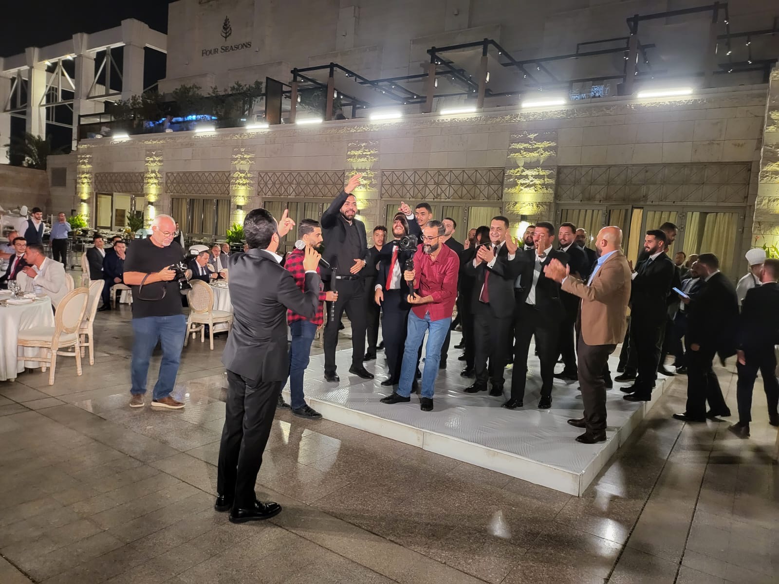 حمدي المناصير و نداء شرارة يحييان سهرة خاصة للعريس المهندس عبدالله مروان الركيبات بعمان