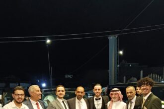 قطيشات يهنئ احمد الخرابشه بمناسبة زفاف نجله