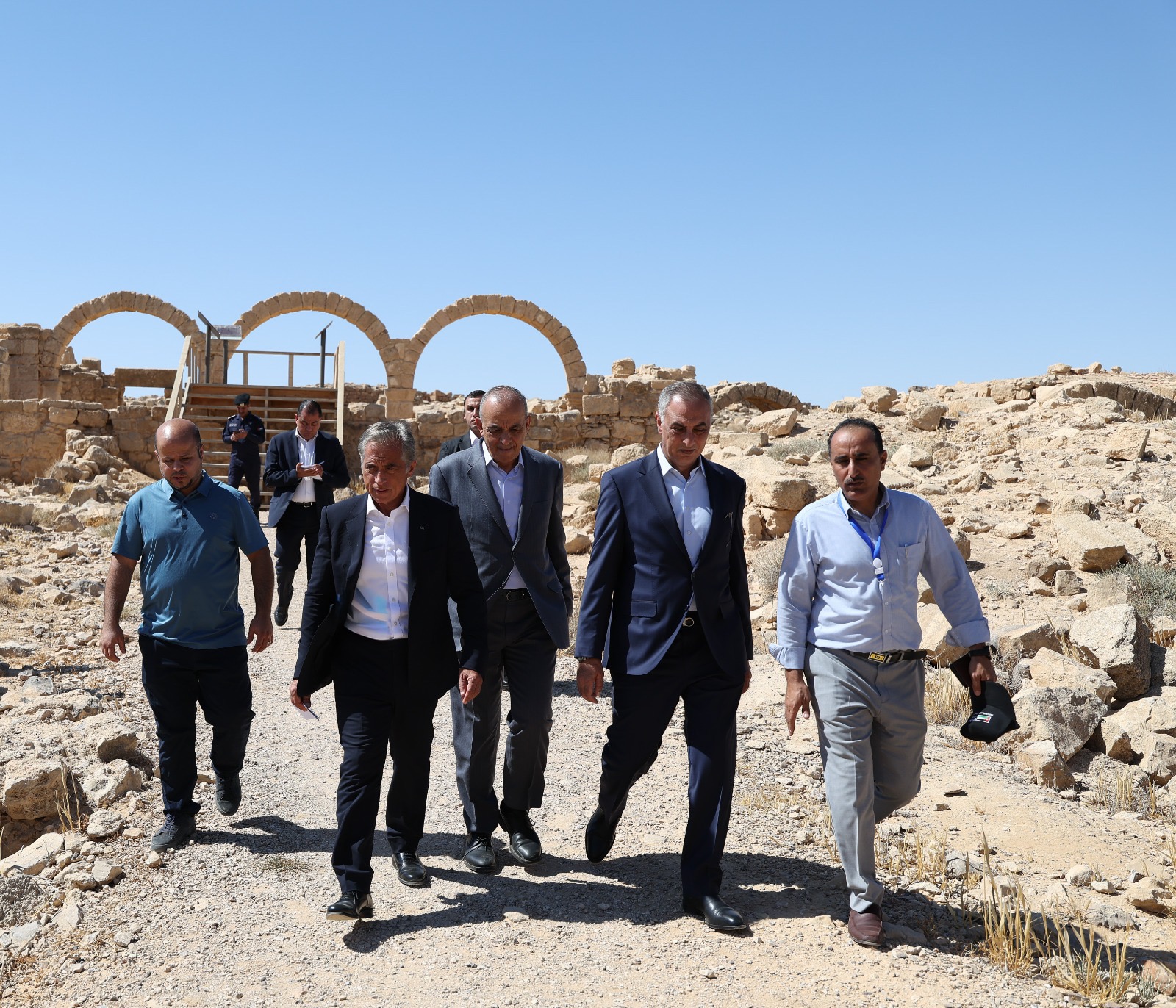 عاجل | جعفر حسان يتفقد موقع أم الرصاص الأثري .. صور