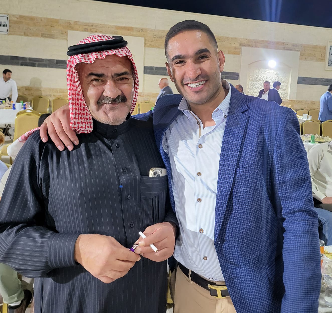 رجل الأعمال ناصر سعيد الركيبات يستقبل المهنئين بنجاح عملية زراعة الكلى