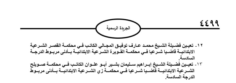 إرادة ملكية ب 13 قاضياً