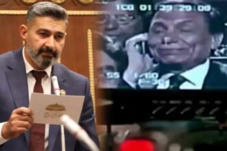 ياسر جلال يثير السخرية بمحادثة هاتفية داخل مجلس الشيوخ