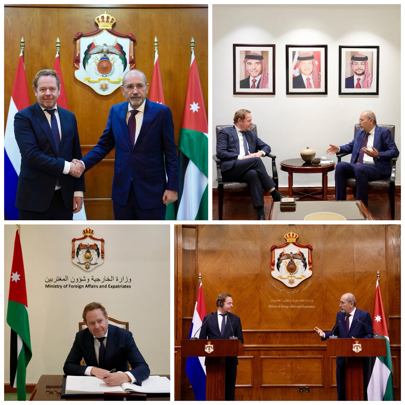 الصفدي يستقبل نظيره الهولندي… تفاصيل