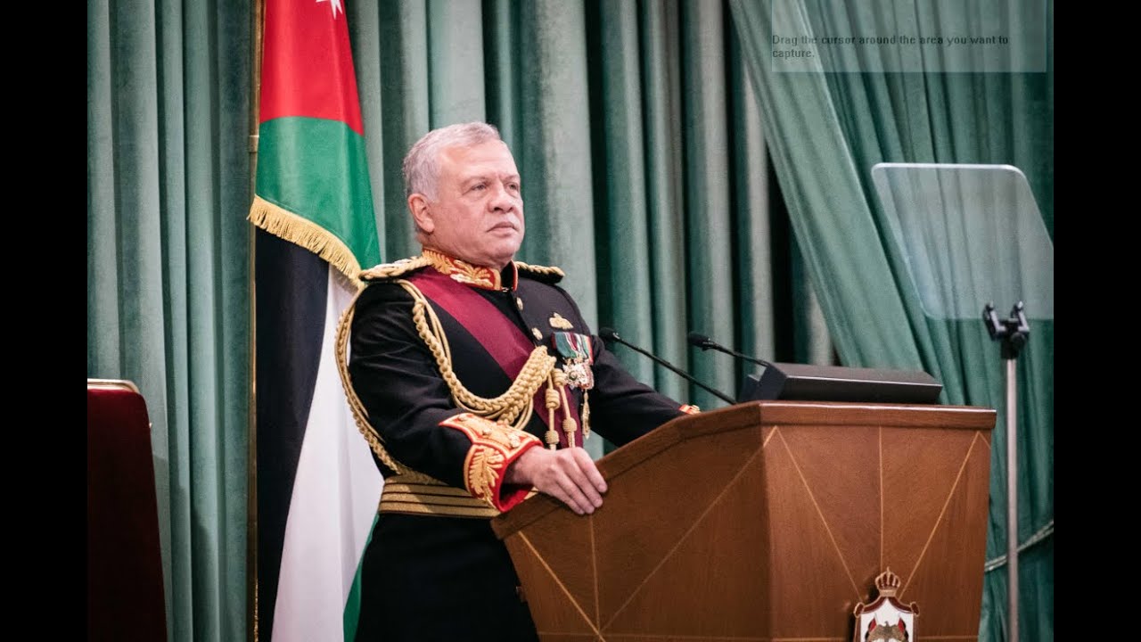 الملك يلقي خطاب العرش أمام مجلس الأمة اليوم