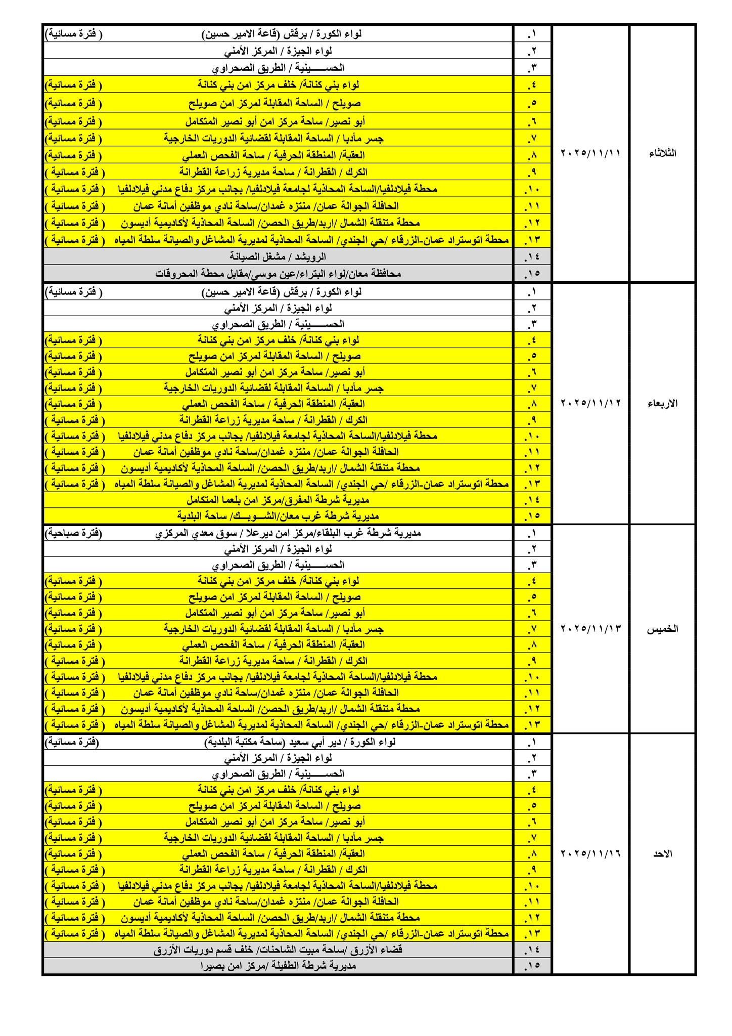 صورة حول : إدارة الترخيص تعلن جداول العمل الشهرية لمحطات «بنوصلك» إدارة الترخيص تعلن جداول العمل الشهرية لمحطات «بنوصلك»