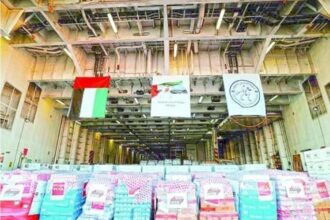 الإمارات ترسل 7200 طن مساعدات غذائية وطبية إلى غزة عبر مصر