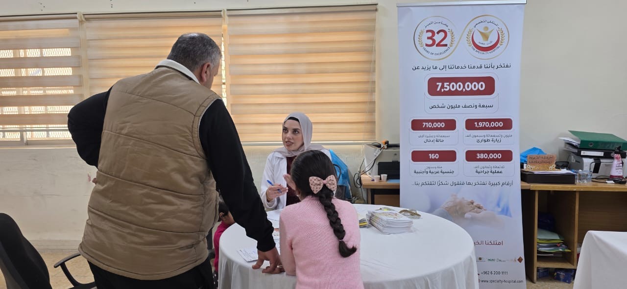 الهلال الأحمر الأردني بالطفيلة ينفذ يوماً طبيا