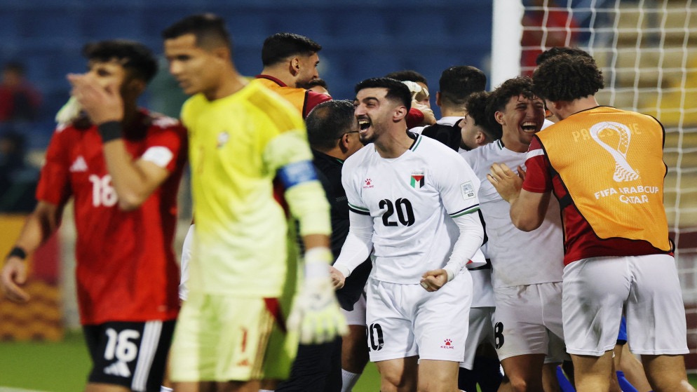 صورة حول : فلسطين تتأهل إلى كأس العرب بعد فوز مثير على ليبيا بركلات الترجيح فلسطين تتأهل إلى كأس العرب بعد فوز مثير على ليبيا بركلات الترجيح