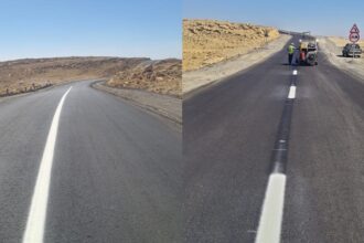 معان تنهي صيانة طريق الرصيف الملوكي